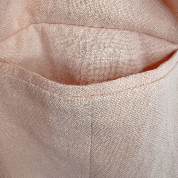 Topshop Double Breasted Linen Blend Oversized Blazer - Picture 15 of 16